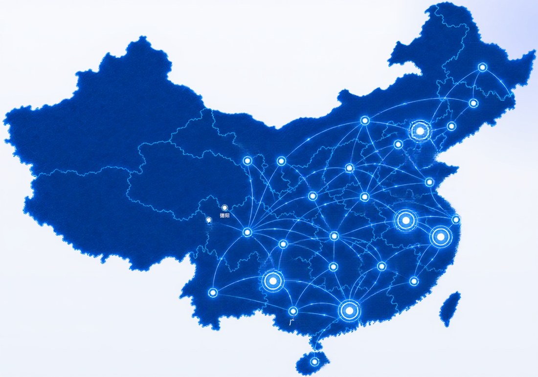 全国业务分布图